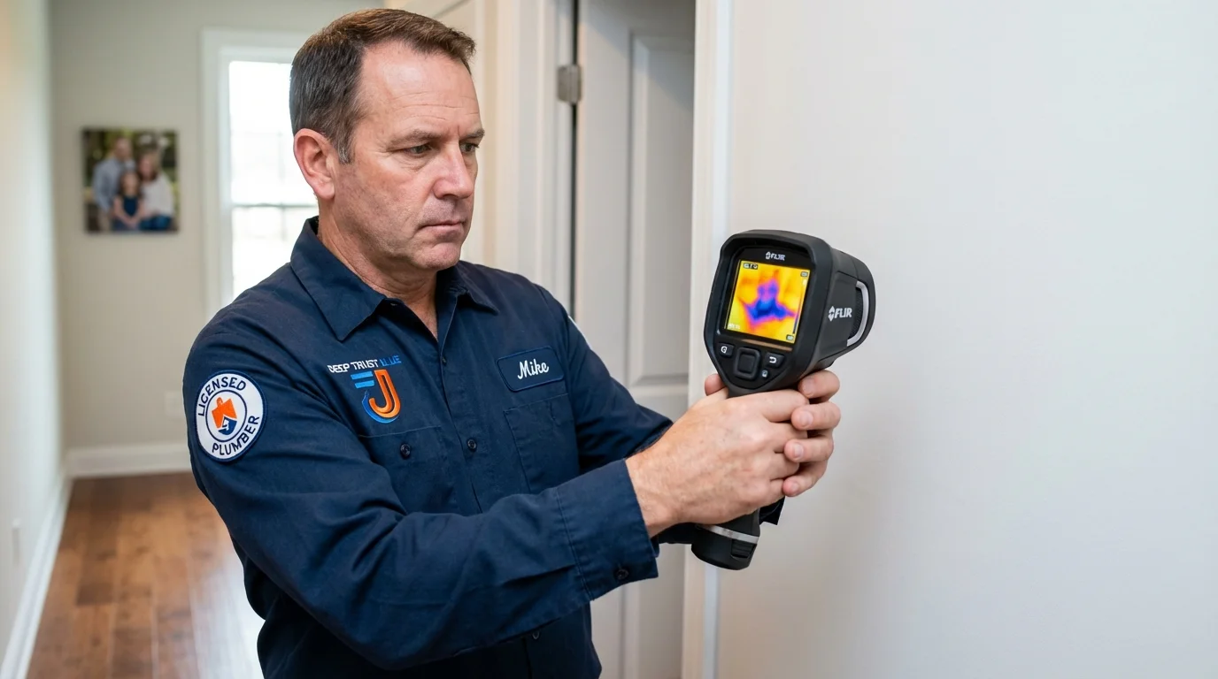 Thermal imaging leak detection by Johns Plumbing LLC in Richboro
